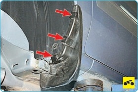 анонс фото снятие и установка брызговиков колес и подкрылков ford fusion 2002-2012